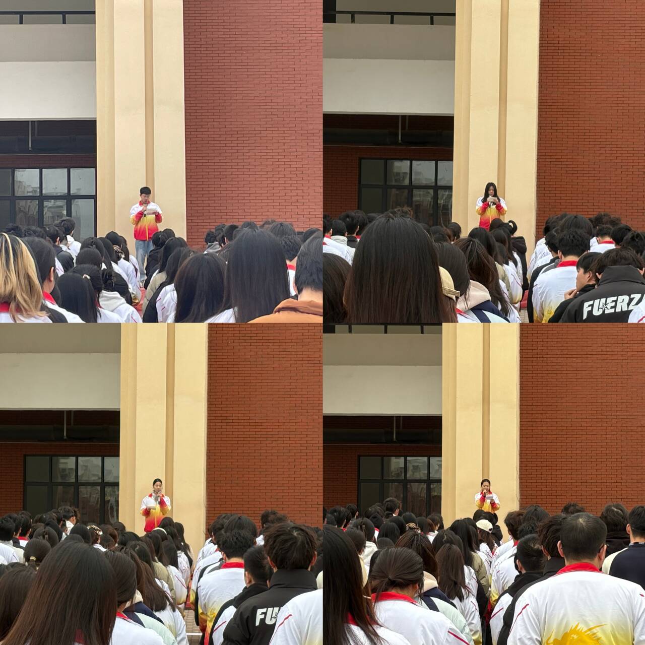 四位同学上台分享