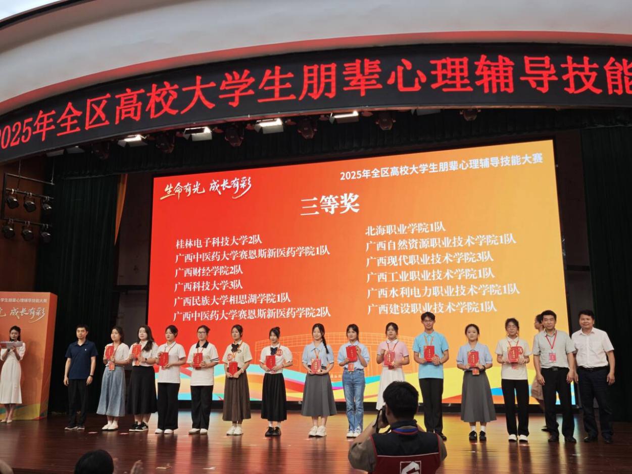 喜报！我校在2025年全区高校大学生朋辈心理辅导技能大赛中喜获佳绩