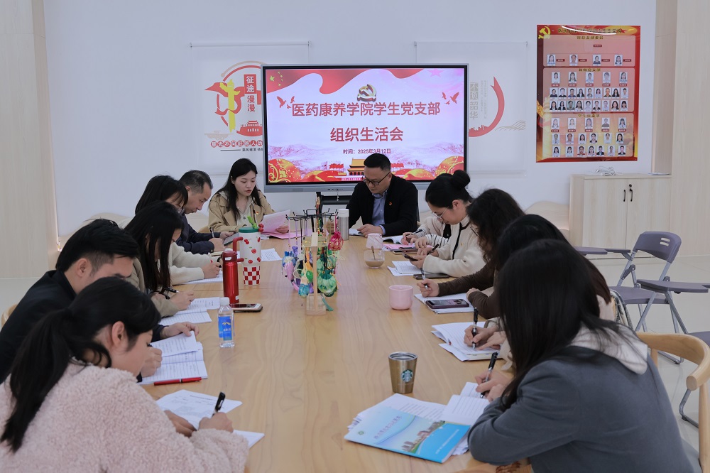 医药康养学院学生党支部召开2024年度组织生活会