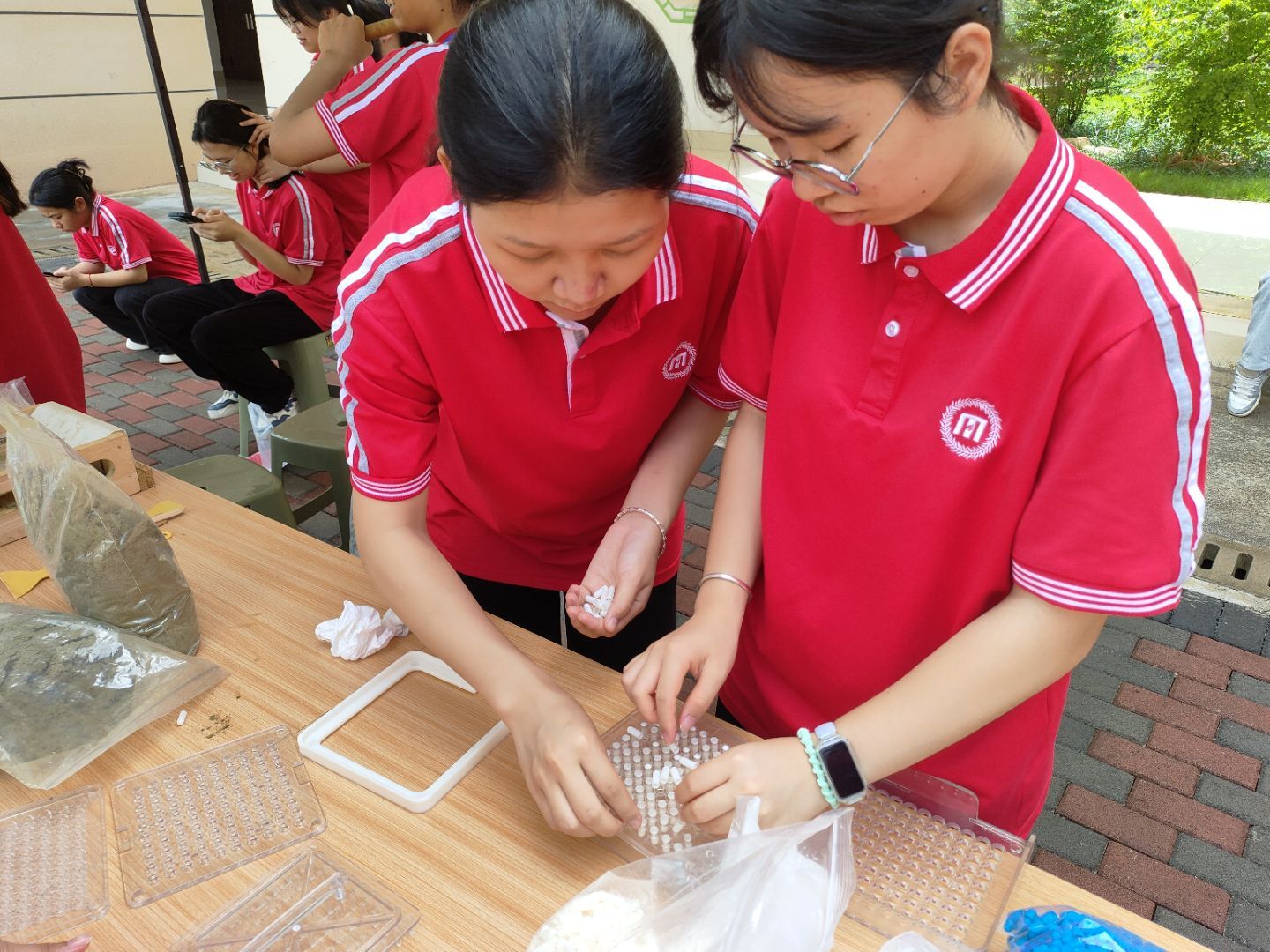 以技传情 以行践学——医药康养学院药物制剂技术技能协会开展公益服务活动   