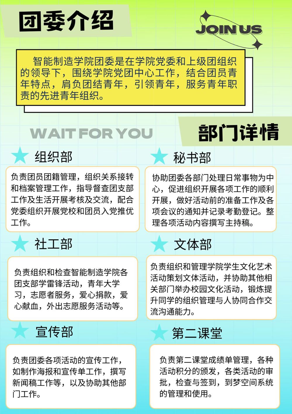 智能制造学院团委介绍